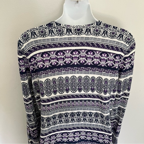 J McLaughlin Womens Patterned Sweater Size L Soft Long Sleeve Button Detail - Picture 9 of 9